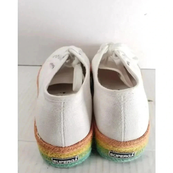 Superga Platform Rainbow Sneakers Unisex Men's 8 Women's‎ 9.5 - Picture 9 of 16